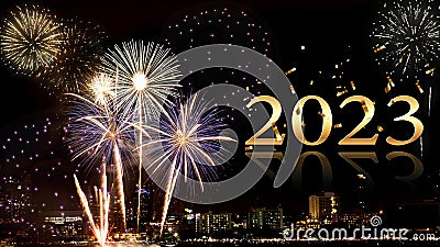 Happy New Year 2023 Is A New Sheet That Is Expected To Be Much Better Than The Previous Year. Stock Photo